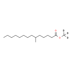 ChemSpider 2D Image | (~2~H_3_)Methyl 6-methyltetradecanoate | C16H29D3O2