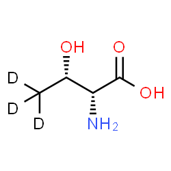 ChemSpider 2D Image | D-(4,4,4-~2~H_3_)Threonine | C4H6D3NO3