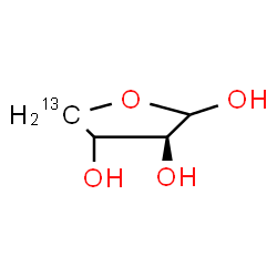 ChemSpider 2D Image | (3S)-(5-~13~C)Tetrahydro-2,3,4-furantriol | C313CH8O4