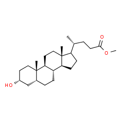 ChemSpider 2D Image | Methyl (3alpha,5beta,17xi)-3-hydroxycholan-24-oate | C25H42O3