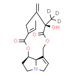ChemSpider 2D Image | (15E)-12-Hydroxy(18,18,18-~2~H_3_)-13,19-didehydrosenecionan-11,16-dione | C18H20D3NO5