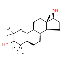ChemSpider 2D Image | (3beta,5alpha,17alpha)-(2,2,3,4,4-~2~H_5_)Estrane-3,17-diol | C18H25D5O2