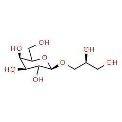ChemSpider 2D Image | (2S)-2,3-Dihydroxypropyl alpha-L-erythro-hexopyranoside | C9H18O8