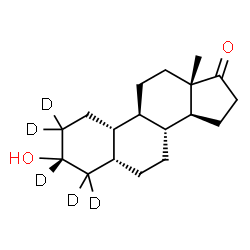 ChemSpider 2D Image | (3alpha,5beta)-3-Hydroxy(2,2,3,4,4-~2~H_5_)estran-17-one | C18H23D5O2