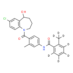 ChemSpider 2D Image | Tolvaptan-d7 | C26H18D7ClN2O3