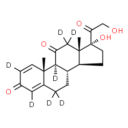 ChemSpider 2D Image | Prednisone-d7 | C21H19D7O5