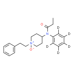 ChemSpider 2D Image | N-[1-Oxido-1-(2-phenylethyl)-4-piperidinyl]-N-(~2~H_5_)phenylpropanamide | C22H23D5N2O2