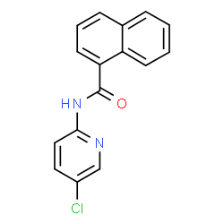 ChemSpider 2D Image | N-(5-Chloro-2-pyridinyl)-1-naphthamide | C16H11ClN2O