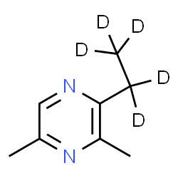 ChemSpider 2D Image | 2-(~2~H_5_)Ethyl-3,5-dimethylpyrazine | C8H7D5N2