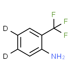 ChemSpider 2D Image | 2-(Trifluoromethyl)(4,5-~2~H_2_)aniline | C7H4D2F3N