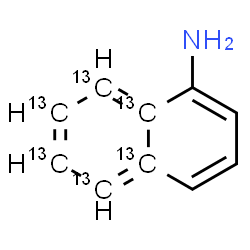 ChemSpider 2D Image | 1-(4a,5,6,7,8,8a-~13~C_6_)Naphthalenamine | C413C6H9N