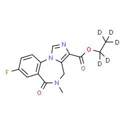 ChemSpider 2D Image | Flumazenil-d5 | C15H9D5FN3O3