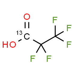 ChemSpider 2D Image | Pentafluoro(1-~13~C)propanoic acid | C213CHF5O2