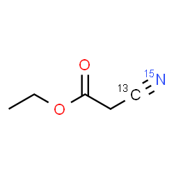 ChemSpider 2D Image | Ethyl (~13~C,~15~N)cyanoacetate | C413CH715NO2