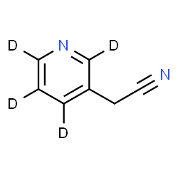 ChemSpider 2D Image | (~2~H_4_)-3-Pyridinylacetonitrile | C7H2D4N2