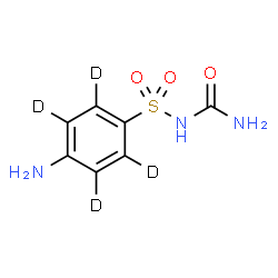 ChemSpider 2D Image | 4-Amino-N-carbamoyl(~2~H_4_)benzenesulfonamide | C7H5D4N3O3S