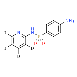 ChemSpider 2D Image | 4-Amino-N-[(~2~H_4_)-2-pyridinyl]benzenesulfonamide | C11H7D4N3O2S
