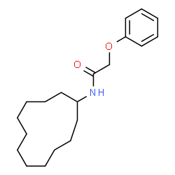 ChemSpider 2D Image | N-Cyclododecyl-2-phenoxyacetamide | C20H31NO2