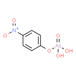 ChemSpider 2D Image | 4-Nitrophenyl dihydrogen arsenate | C6H6AsNO6