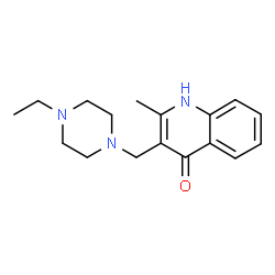 ChemSpider 2D Image | 3-[(4-ethylpiperazin-1-yl)methyl]-2-methylquinolin-4-ol | C17H23N3O