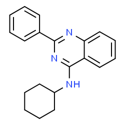 ChemSpider 2D Image | N-Cyclohexyl-2-phenyl-4-quinazolinamine | C20H21N3