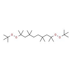 ChemSpider 2D Image | 2,4,4,7,7,9-Hexamethyl-2,9-bis[(2-methyl-2-propanyl)peroxy]decane | C24H50O4