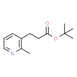 ChemSpider 2D Image | 2-Methyl-2-propanyl 3-(2-methyl-3-pyridinyl)propanoate | C13H19NO2