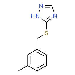 ChemSpider 2D Image | 3-[(3-Methylbenzyl)thio]-1H-1,2,4-triazole | C10H11N3S