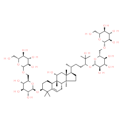 ChemSpider 2D Image | (1S,4R,9beta,11alpha,24R)-1-{[6-O-(D-Glucopyranosyl)-beta-D-glucopyranosyl]oxy}-11,25-dihydroxy-9,10,14-trimethyl-4,9-cyclo-9,10-secocholest-5-en-24-yl 6-O-beta-D-glucopyranosyl-beta-D-glucopyranoside | C54H92O24