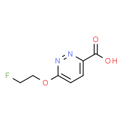 ChemSpider 2D Image | 6-(2-Fluoroethoxy)-3-pyridazinecarboxylic acid | C7H7FN2O3