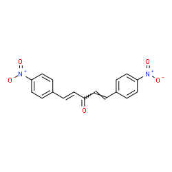 ChemSpider 2D Image | (1E,4E)-1,5-Bis(4-nitrophenyl)-1,4-pentadien-3-one | C17H12N2O5