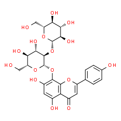 ChemSpider 2D Image | vitexin-4?-o-glucoside | C27H30O16
