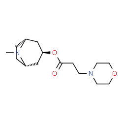 ChemSpider 2D Image | (3-exo)-8-Methyl-8-azabicyclo[3.2.1]oct-3-yl 3-(4-morpholinyl)propanoate | C15H26N2O3