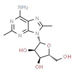 ChemSpider 2D Image | 2,8-Dimethyladenosine | C12H17N5O4