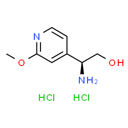 ChemSpider 2D Image | (S)-2-Amino-2-(2-methoxypyridin-4-yl)ethanol dihydrochloride | C8H14Cl2N2O2