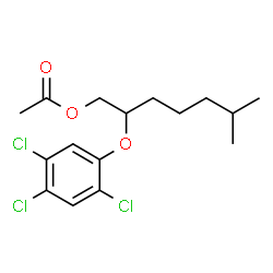 ChemSpider 2D Image | 6-Methyl-2-(2,4,5-trichlorophenoxy)heptyl acetate | C16H21Cl3O3