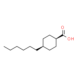 ChemSpider 2D Image | cis-4-Hexylcyclohexanecarboxylic acid | C13H24O2