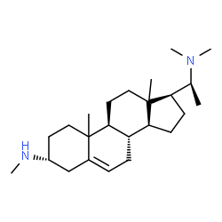 ChemSpider 2D Image | (3alpha,10xi,13xi,20S)-N~3~,N~20~,N~20~-Trimethylpregn-5-ene-3,20-diamine | C24H42N2