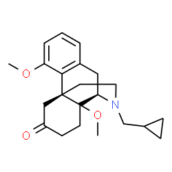 ChemSpider 2D Image | 17-(Cyclopropylmethyl)-4,14-dimethoxymorphinan-6-one | C22H29NO3
