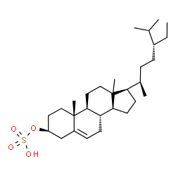ChemSpider 2D Image | (3beta,13xi)-Stigmast-5-en-3-yl hydrogen sulfate | C29H50O4S
