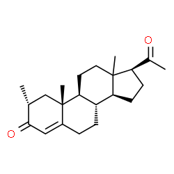ChemSpider 2D Image | (2alpha,13xi)-2-Methylpregn-4-ene-3,20-dione | C22H32O2