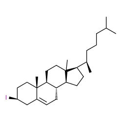 ChemSpider 2D Image | (3beta,13xi)-3-Iodocholest-5-ene | C27H45I