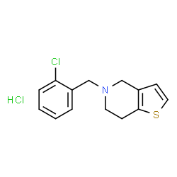 ChemSpider 2D Image | Ticlopidine hydrochloride | C14H15Cl2NS
