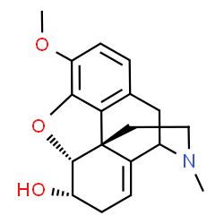 ChemSpider 2D Image | (5alpha,6alpha)-3-Methoxy-17-methyl-8,14-didehydro-4,5-epoxymorphinan-6-ol | C18H21NO3