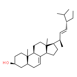ChemSpider 2D Image | (3beta,5alpha,10xi,13xi,22E)-Stigmasta-7,22-dien-3-ol | C29H48O