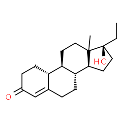 ChemSpider 2D Image | (13xi,17alpha)-17-Hydroxy-19-norpregn-4-en-3-one | C20H30O2