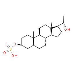 ChemSpider 2D Image | (3beta,5alpha,10xi,13xi,20S)-20-Hydroxypregnan-3-yl hydrogen sulfate | C21H36O5S