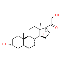ChemSpider 2D Image | (3alpha,5beta,10xi,13xi)-3,17,21-Trihydroxypregnan-20-one | C21H34O4