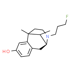 ChemSpider 2D Image | (9S)-10-(3-Fluoropropyl)-1,13-dimethyl-10-azatricyclo[7.3.1.0~2,7~]trideca-2,4,6-trien-4-ol | C17H24FNO