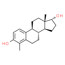 ChemSpider 2D Image | (17alpha)-4,9-Cyclo-9,10-secoandrosta-1,3,5(10)-triene-1,17-diol | C19H26O2